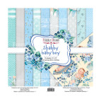 Набор бумаги для скрапбукинга Фабрика Декора 30,5*30,5см Shabby baby boy redesign 10л + бонус 200г/м2 FDSP-01075