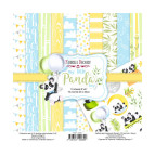 Набор бумаги для скрапбукинга Фабрика Декора 20*20см My little panda boy 10л + бонус 200г/м2 FDSP-02069