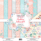 Набор бумаги для скрапбукинга Фабрика Декора 20*20см Shabby baby girl redesign 10л + бонус 200г/м2 FDSP-02076