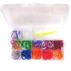 Набор для плетения резинками Rainbow Loom Bands 550шт. + крючок +аксессуары RB-550