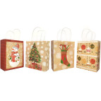 Пакет подарочный бумажный 30*38*12см Эксклюзив Новогодний 03091-6