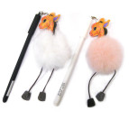 Ручка гелевая Sultani с украшением Hello Friends ассорти, синяя №5329