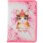 Папка А4 Axent на молнии объемная Cuties-03 1804-93-A