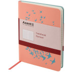 Блокнот 11,5*16,0 80л. Axent Partner Soft Mini Birds в клетку 8302-10-A