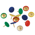 Кнопки цветные Axent 100шт в пластиковом футляре 4214