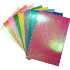 Фоамиран (Китай) А4 (20*30см) LKC Флексика 2мм набор 8л. лазерный 0270-8