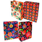 Пакет подарочный бумажный Tukzar 23*18*8см Цветочный орнамент YM-S-933(S)