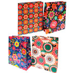 Пакет подарочный бумажный Tukzar 41*30*12см Цветочный орнамент YM-S-933(L)