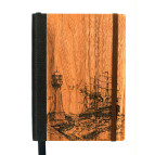 Блокнот А5 96л. KIRIsketch Дерево - кожа, Маяк 7708**