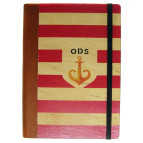 Блокнот А5 96л. KIRIsketch Дерево - кожа, Одесса, красный 7709**