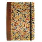 Блокнот А5 96л. KIRIsketch Дерево - кожа, Одесса, якоря 7709**