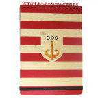 Блокнот на спирали А5 70л. Kirisketch Дерево, Одесса, красный 7710**