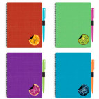 Блокнот 175*206мм Optima Splash с ручкой N20840