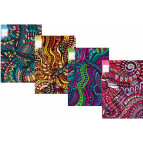 Папка клип-файл А4 c 1 скоросшивателем Optima Ethnics, цвета в ассортименте O31273