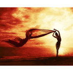 Картина раскраска по  номерам на холсте 40*50см Babylon VP1229 В лучах заката