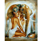Картина раскраска по  номерам на холсте 40*50см Babylon VP1230 Африканский колорит
