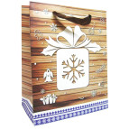 Пакет подарочный бумажный HP 18*23*10см Новогодний HP-625S-4