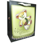 Пакет подарочный бумажный HP 26*32*12см HP-735M-4 Happy Birthday