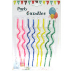 Свечи-набор для торта Party Candles 8 свечей по 14см Спиральки 100109