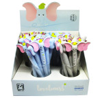 Ручка гелевая с насадкой Слоненок Дамбо ассорти, синяя №19038