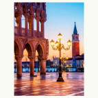 Картина раскраска по  номерам на холсте - 40*50см Josef Otten RSB8317_B Вечер в Венеции
