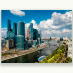 Картина раскраска по  номерам на холсте - 40*50см Josef Otten RA3103_B Мегаполис
