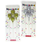 Свечи-набор для торта Party Candles 4 свечи Сердца, золото-серебро RZ-1