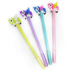 Ручка гелевая с насадкой Единорог ассорти, синяя №606