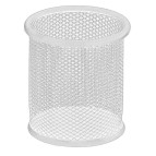 Стакан для ручек Металл Сетка №2 Белый Д80мм