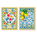 Тетрадь А5 80л. картонная обложка A-Plus Majolica в клетку А5116