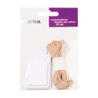 Чипборд (высечка) Heyda Теги Белые, набор 20шт 204870733