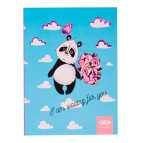 Блокнот А5 64л ZiBi Kidis Line Sweet Panda в клетку ZB.12768-14