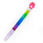 Ручка гелевая с насадкой Сова и блестками Sultani, ассорти, синяя ST-2528-70