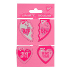 Закладки для книг магнитные YES Best friends 4шт глиттер 706994