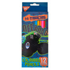 Карандаши цветные 12цв. Yes M-Trucks 290527