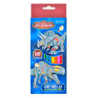 Карандаши цветные 12цв. 1 Вересня Space Warrior 290446