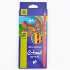 Карандаши цветные 12цв. Yes Ergonomic 290509