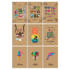 Тетрадь на спирали А5 96л. Школярик Student Крафт чистый лист А5-SC-096-6022