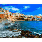 Картина раскраска по  номерам на холсте 40*50см Babylon VP1248 Греция