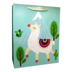 Пакет подарочный бумажный HP 26*32*12см HP-636M-3 Лама