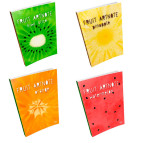 Блокнот В6 40арк. 4profiplan Frutti note асорти, чистый лист 9026**