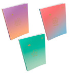 Блокнот А5 64арк. 4profiplan Gradient Title note чистый лист, ассорти 901***