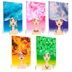 Блокнот А5 40л. 4profiplan Lаdy book note ассорти, в клетку 507**