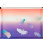 Папка А4 Axent на молнии zip-lock Colourful Feather-02 1452-92-A
