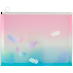 Папка А5 Axent на молнии zip-lock Colourful Feather-01 1462-91-A
