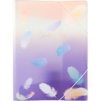 Папка А4 Axent на резинках Colourful Feather-02 1507-92-A