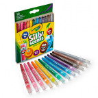 Мелки цветные для рисования Crayola восковые 12цв. выкручивающиеся, ароматические 52-9712