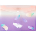 Папка А4 Axent на кнопке Colourful Feather-02 1432-92-A