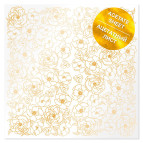 Ацетатный лист 30,5*30,5cм Фабрика Декору с фольгированием Golden Pion FDFMA-1-011