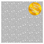 Ацетатный лист 30,5*30,5cм Фабрика Декору с фольгированием White Stars FDFMA-1-030